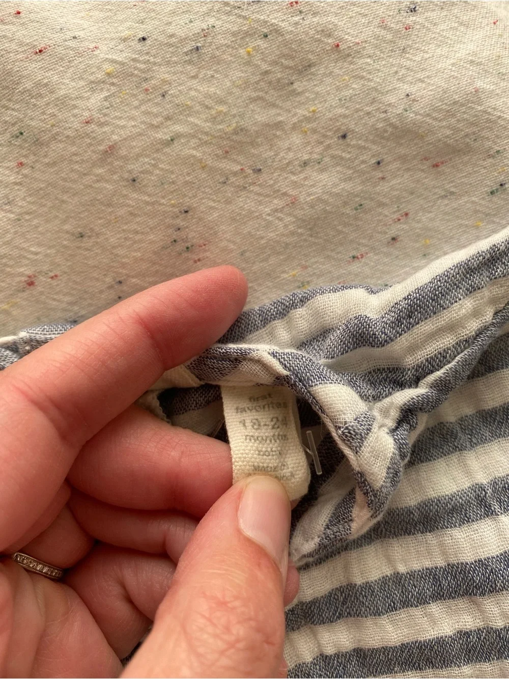 Baby Gap Blue & White Striped Gauze Top | 18-24 Months | NWT